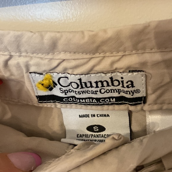 Columbia Cropped Khaki Hiking Pants Y2K Cargo - Picture 3 of 3